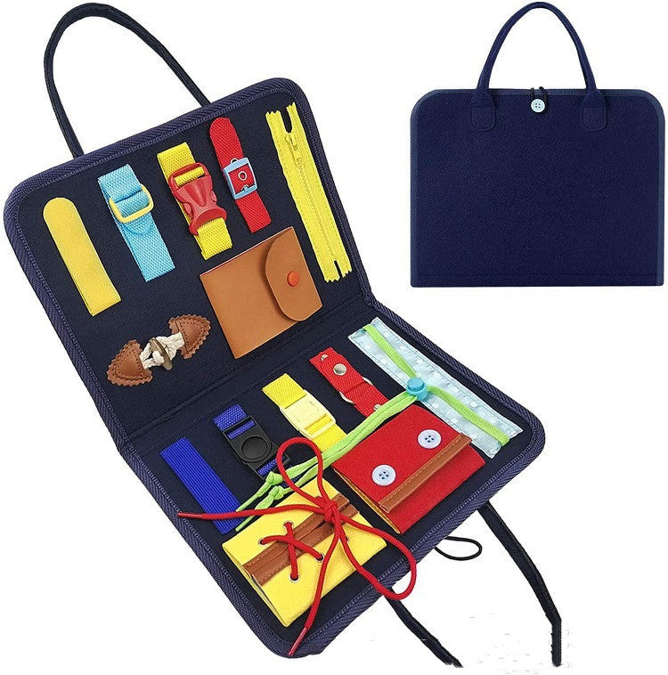 Children's Busy Board Dressing And Buttoning  Sensory Learning Toy