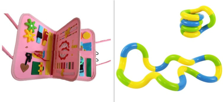Children's Busy Board Dressing And Buttoning  Sensory Learning Toy