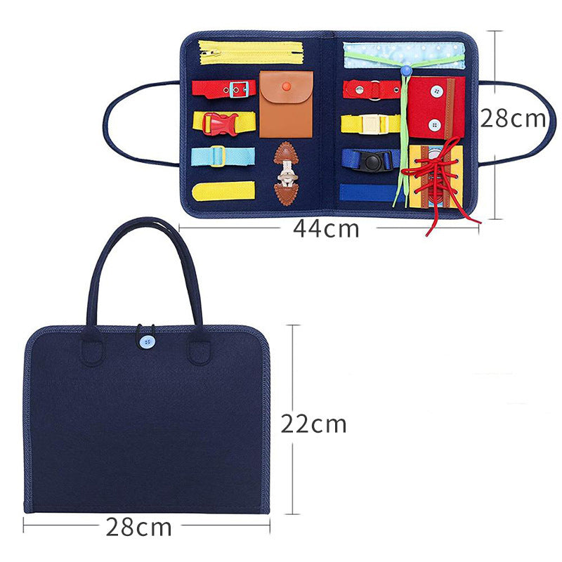 Children's Busy Board Dressing And Buttoning  Sensory Learning Toy