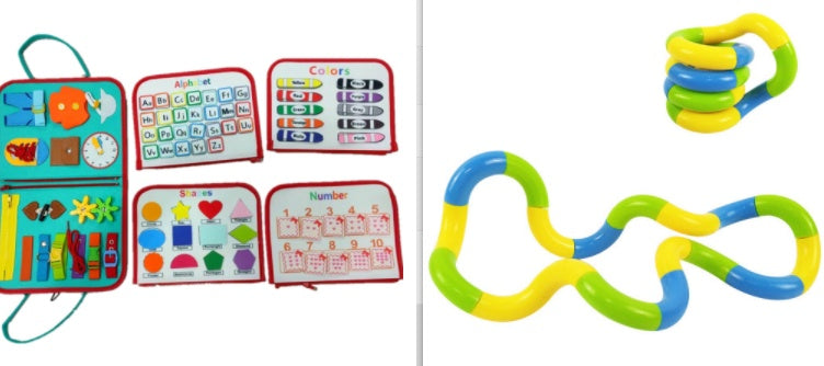 Children's Busy Board Dressing And Buttoning  Sensory Learning Toy