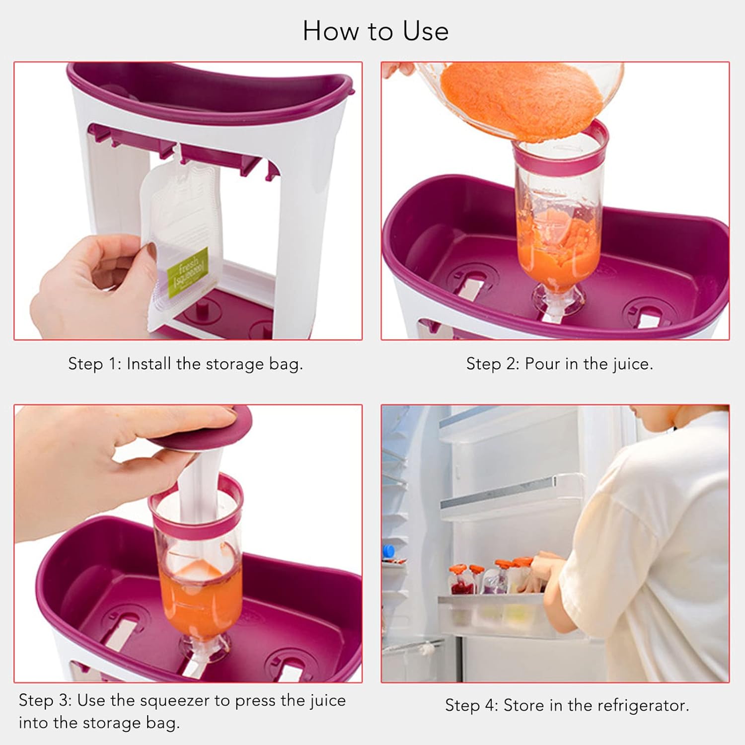 Baby Food Squeezer Station