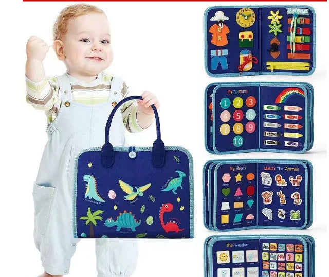 Children's Busy Board Dressing And Buttoning  Sensory Learning Toy