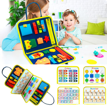Children's Busy Board Dressing And Buttoning  Sensory Learning Toy