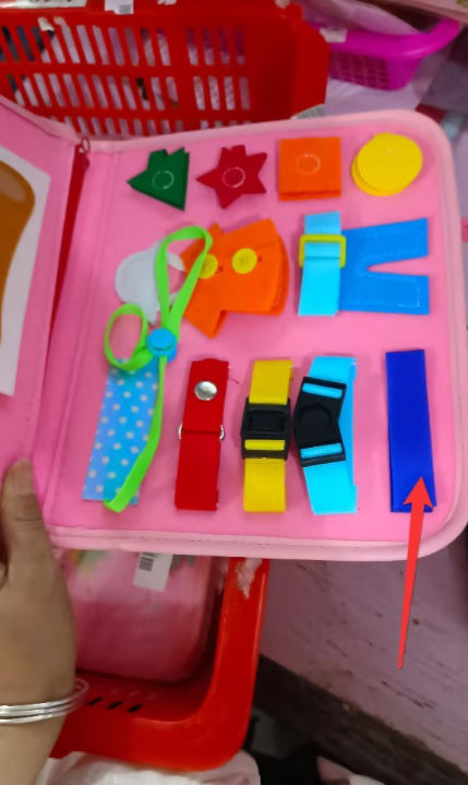 Children's Busy Board Dressing And Buttoning  Sensory Learning Toy